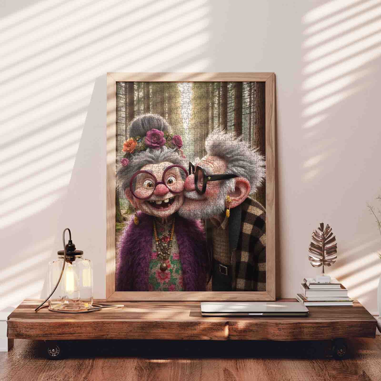 tucocoo-sweet-forest-kiss-puzzle-1000-teile-seniorenpaar image 3