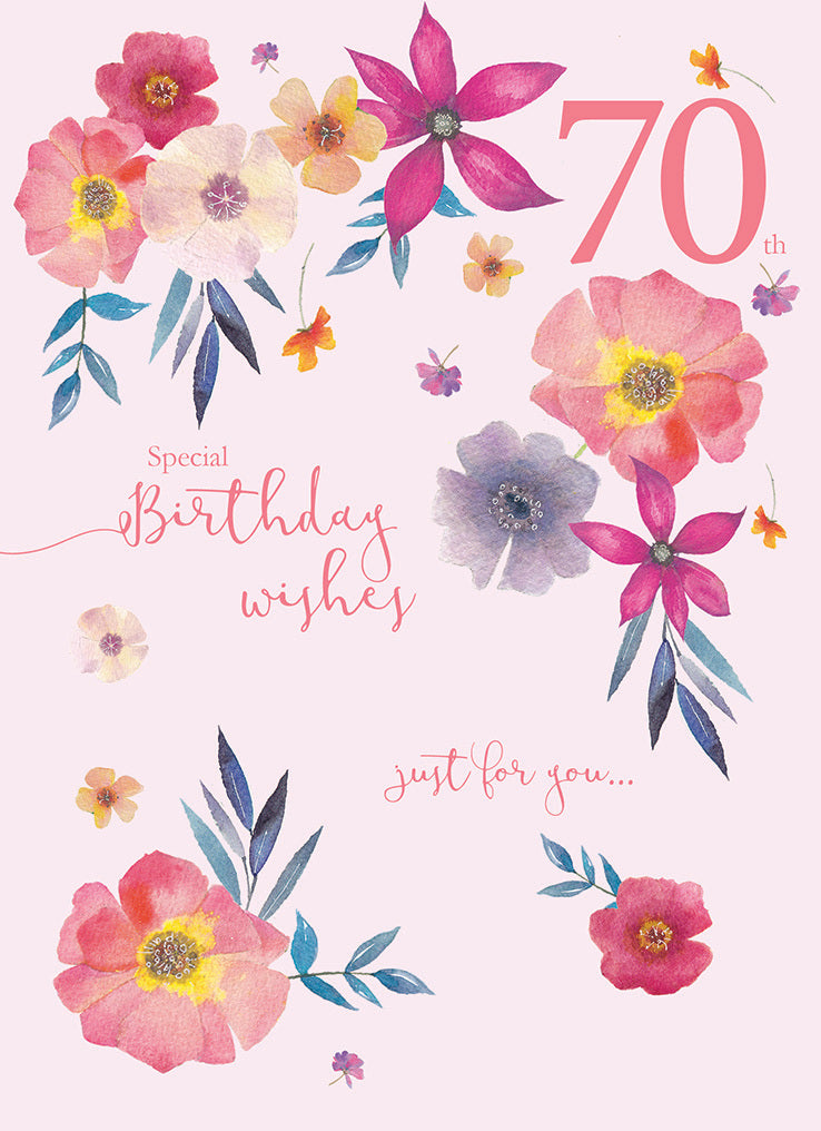 otter-house-age-to-celebrate-geburtstagskarte-70-floral image 1