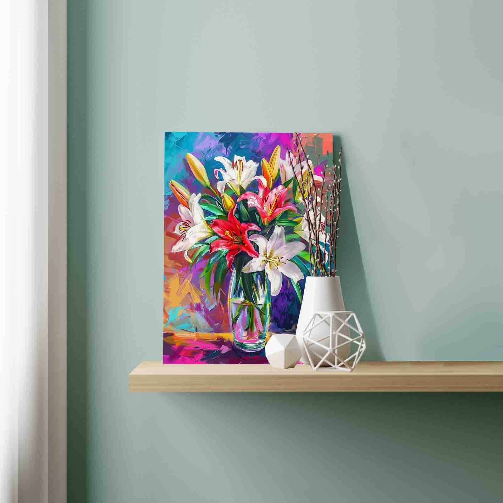 tucocoo-lilien-malen-nach-zahlen-blumen-40x50-ohne-rahmen image 3
