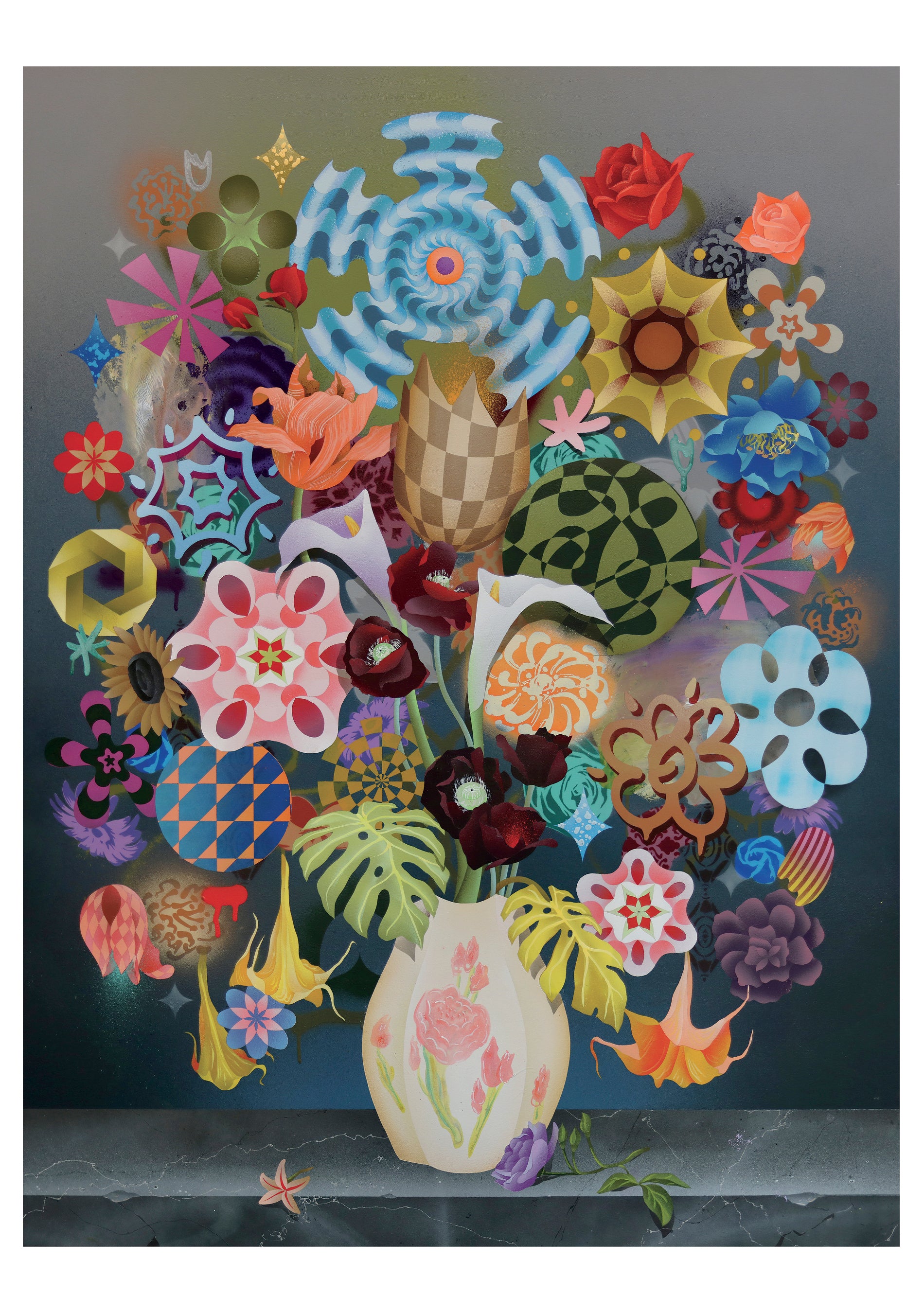 pomegranate-casey-gray-still-life-geburtstagskarte-blumen image 1