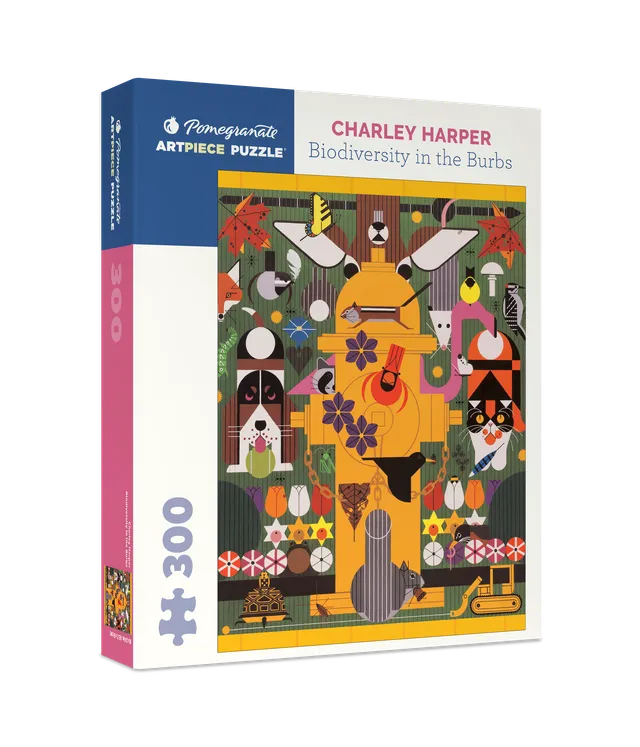 pomegranate-charley-harper-biodiversity-puzzle-300-teile-tiere image 1