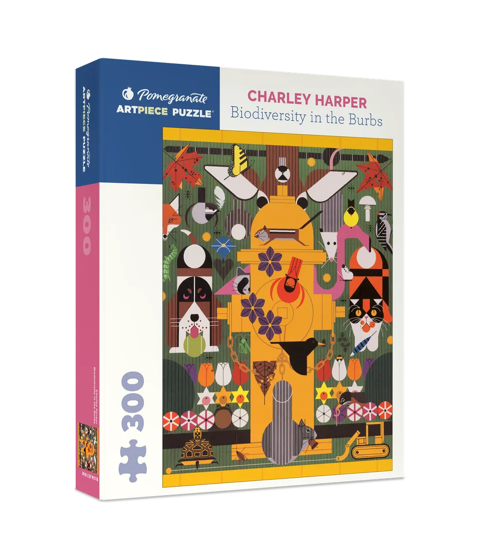 pomegranate-charley-harper-biodiversity-puzzle-300-teile-tiere image 1