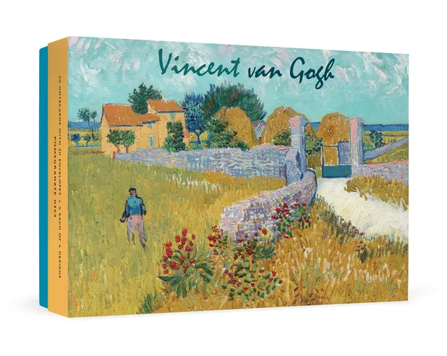 pomegranate-vincent-van-gogh-gru-kartenset-20-karten-blumen image 1