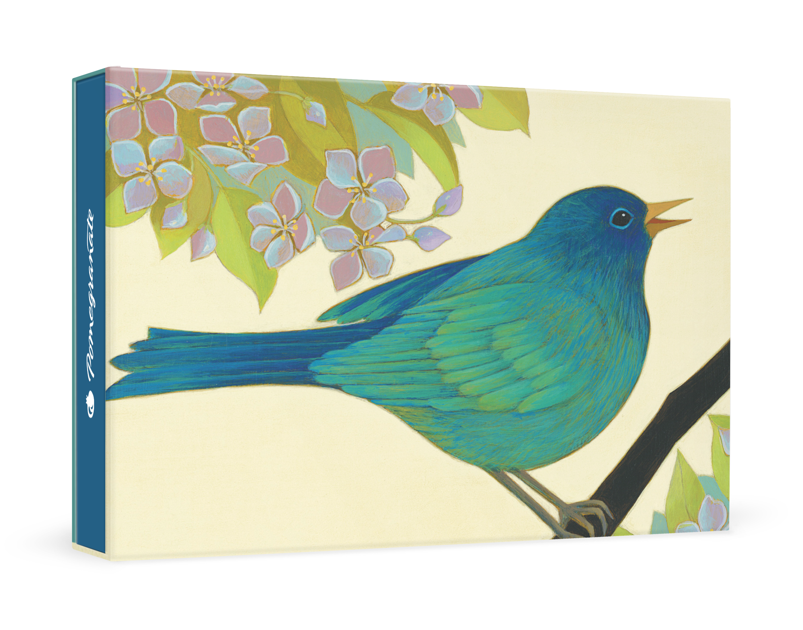 pomegranate-boxed-notecards-siri-schillios-bluebird-dankeskarten-set image 1