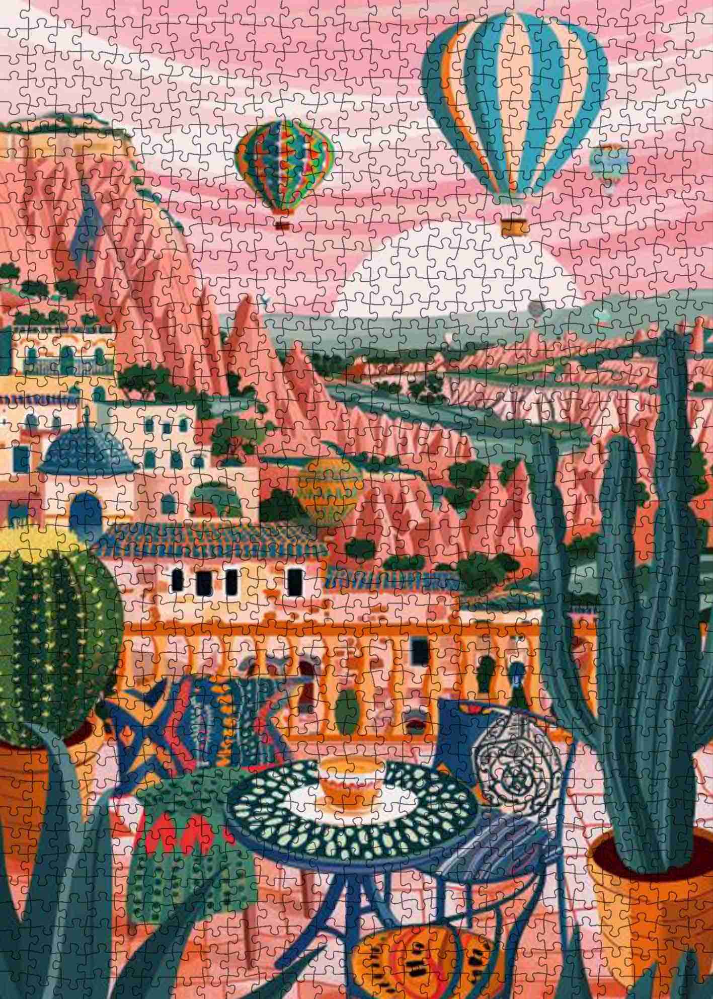 tucocoo-pink-valley-escape-puzzle-1000-teile-rosa image 2