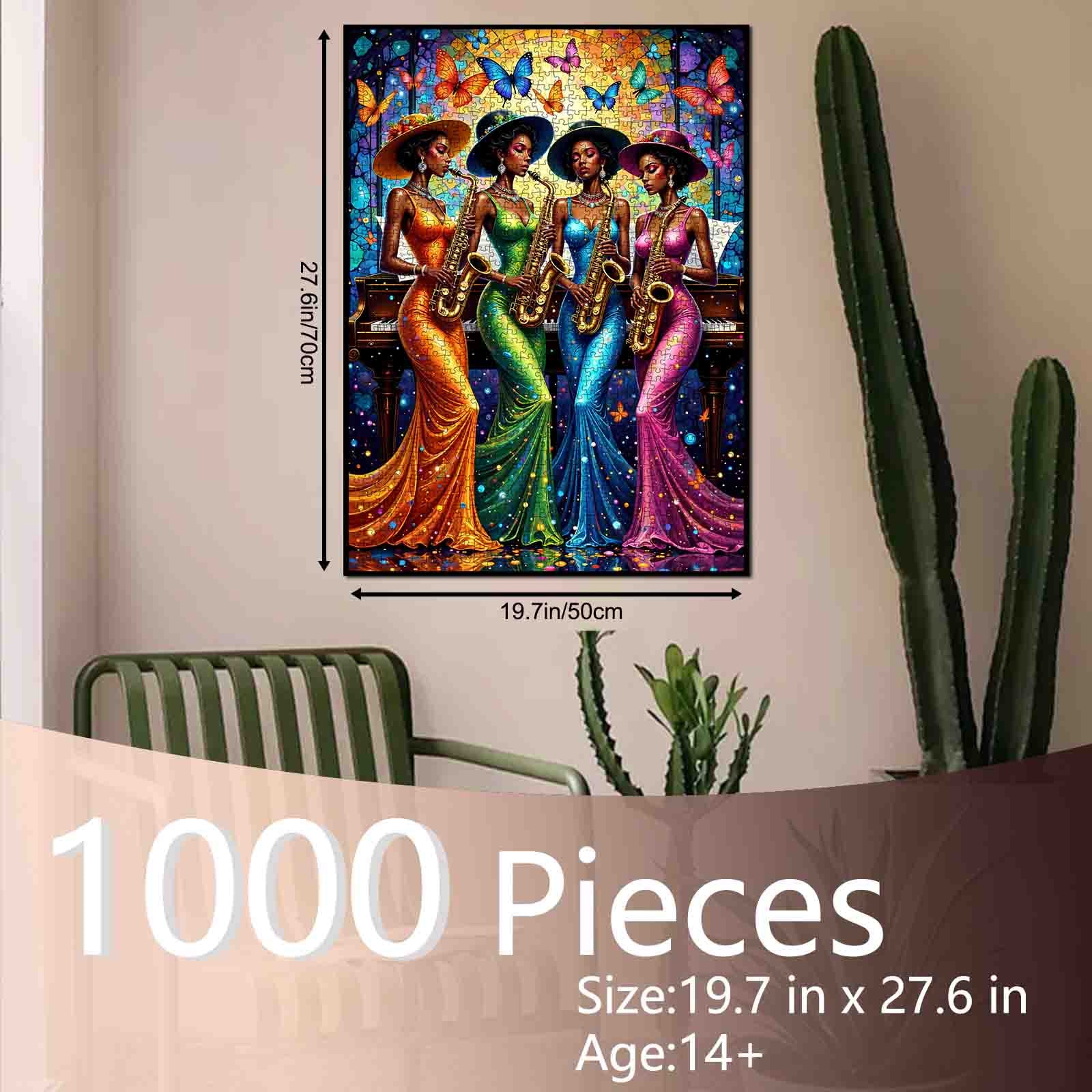 tucocoo-jazz-saxophone-night-quartet-puzzle-1000-teile-musik image 5