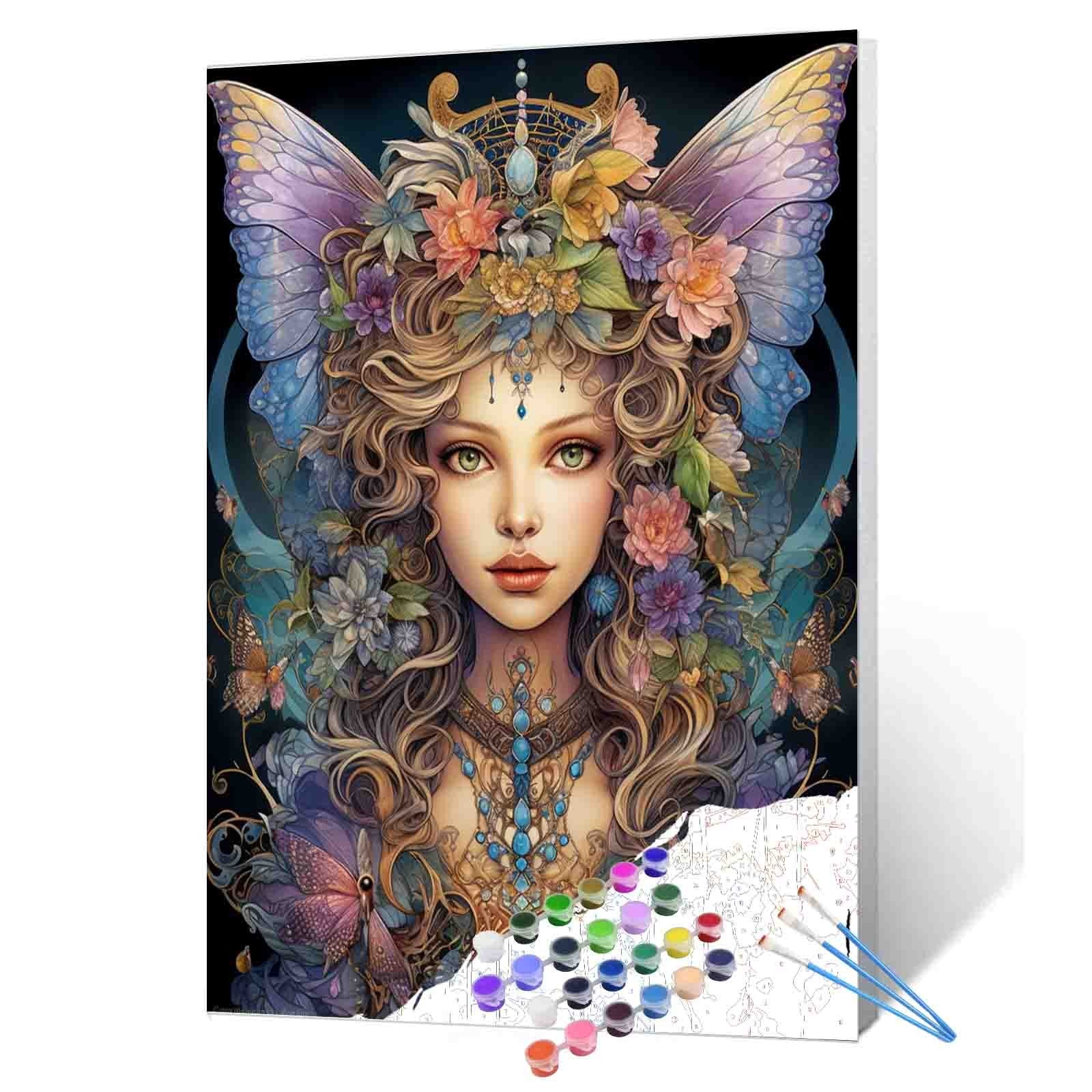 tucocoo-paint-by-numbers-majestic-butterfly-queen-malbild-40x50 image 1