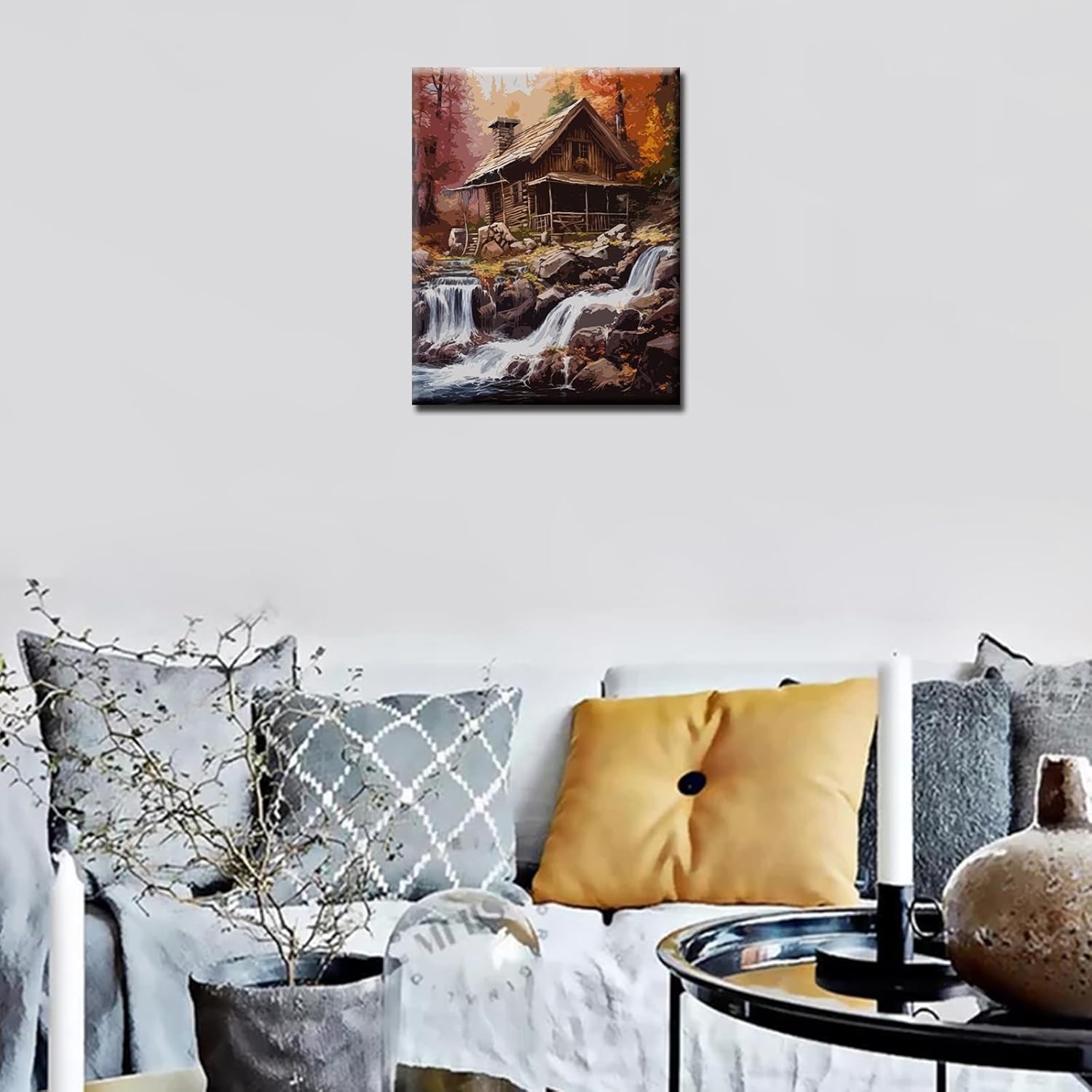 tucocoo-h-tte-wasserfall-herbst-malen-nach-zahlen-40x50 image 3