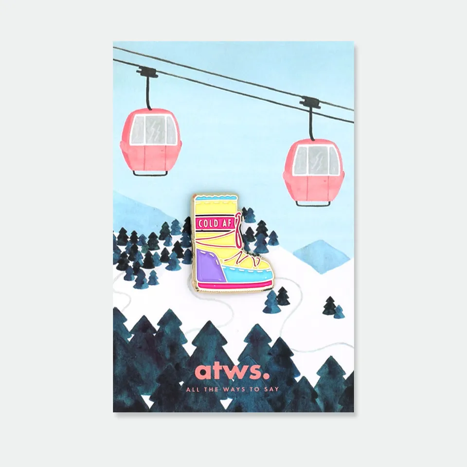 all-the-ways-to-say-moon-boots-pin-anstecker-winter-emaille image 1