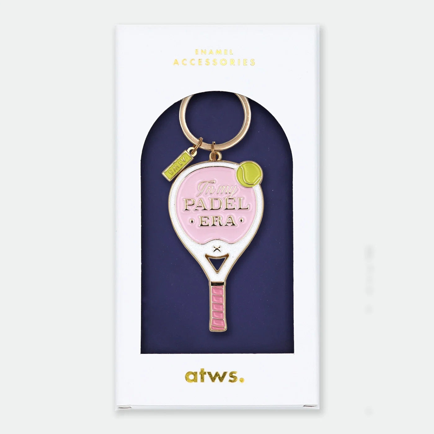all-the-ways-to-say-pink-padel-era-schl-sselanh-nger-padel-gold image 1