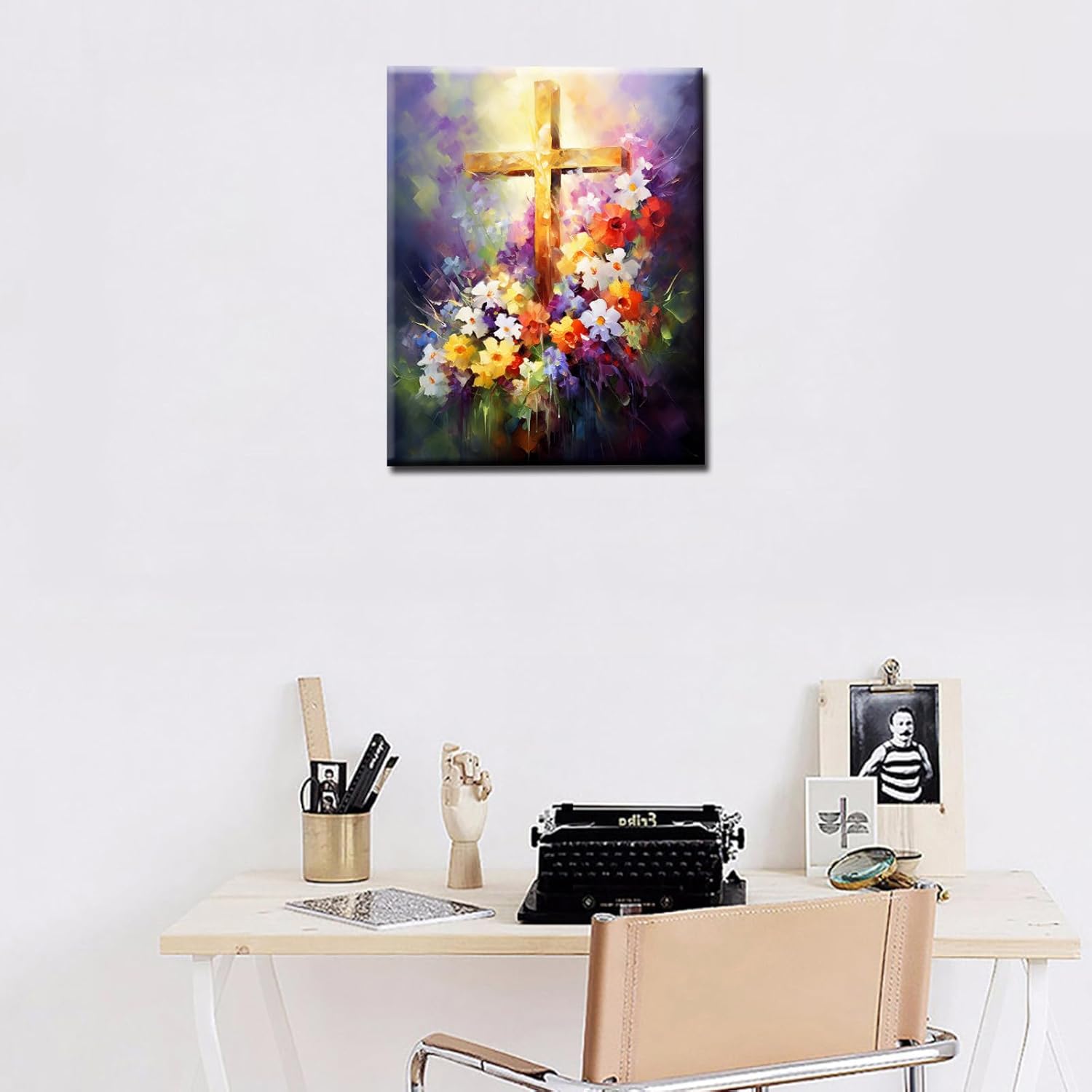 tucocoo-paint-by-numbers-cross-among-flowers-malset-40x50 image 2