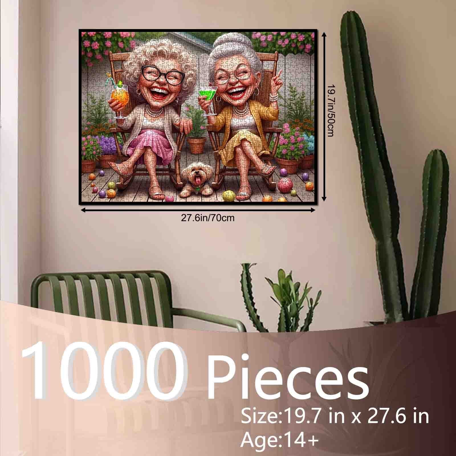 tucocoo-laughing-grandmas-garden-party-puzzle-1000-teile-senioren image 5