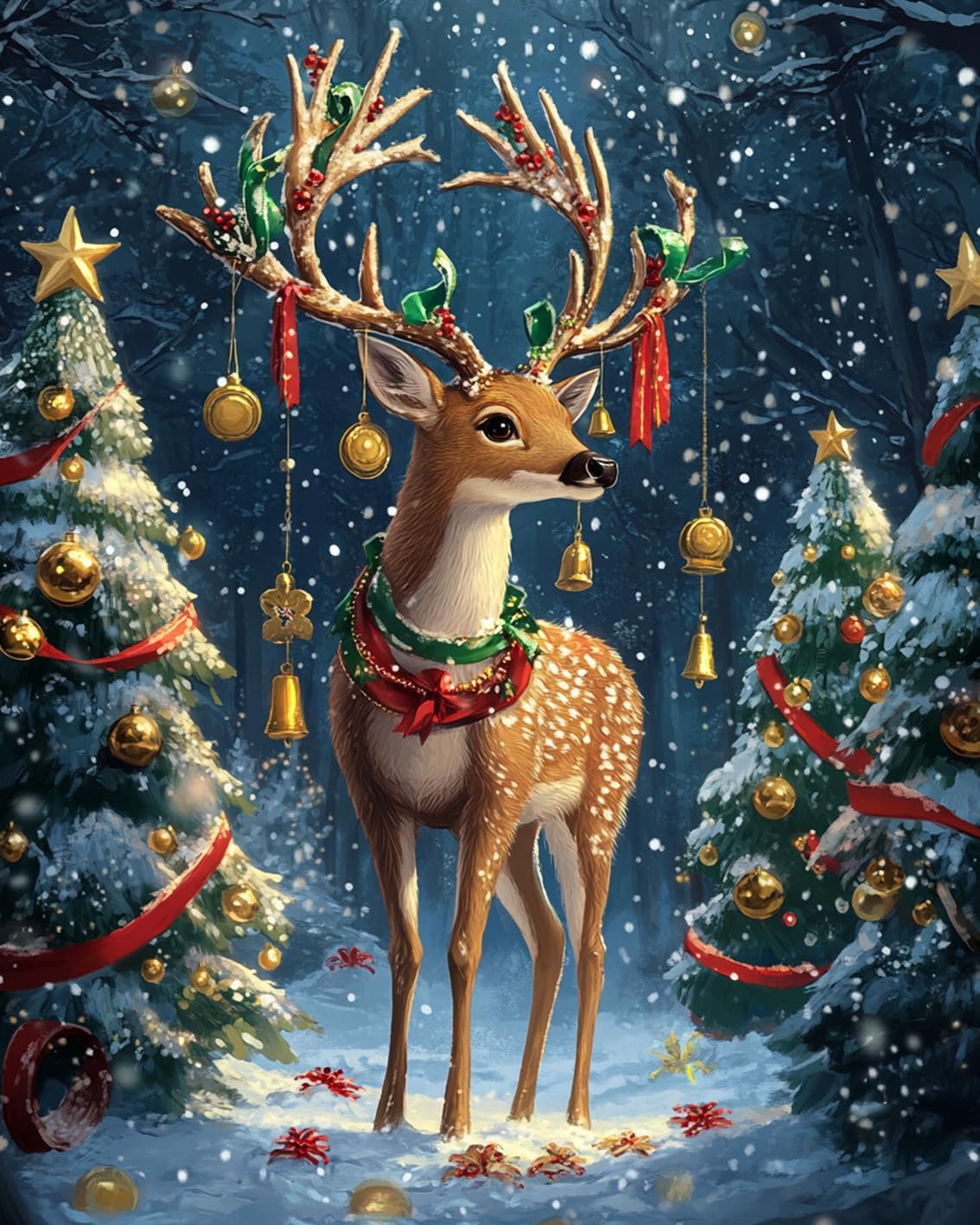 tucocoo-cute-christmas-reindeer-malen-nach-zahlen-rentier image 2