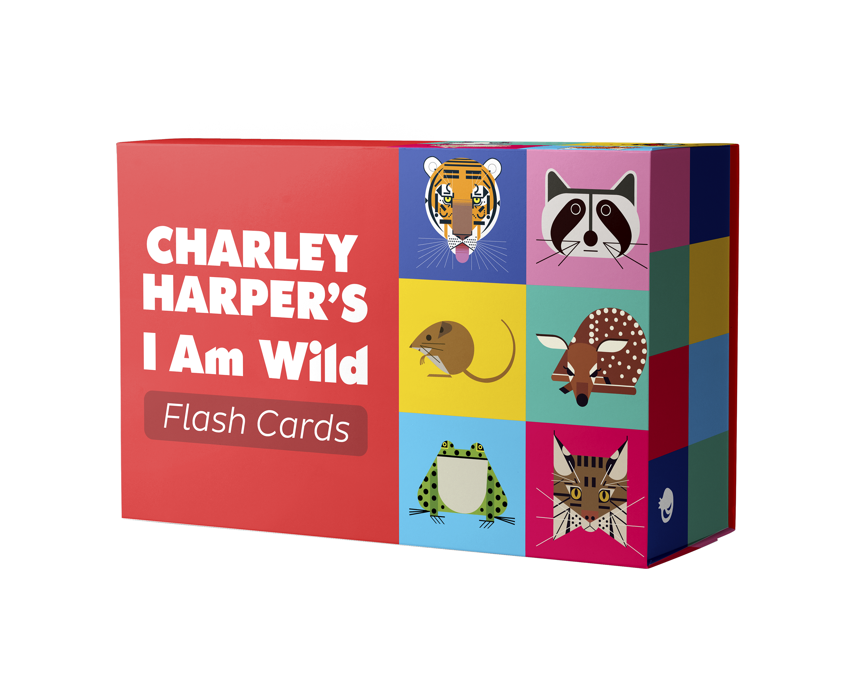 pomegranate-activity-books-charley-harper-i-am-wild-flash-cards-50-tiere image 1
