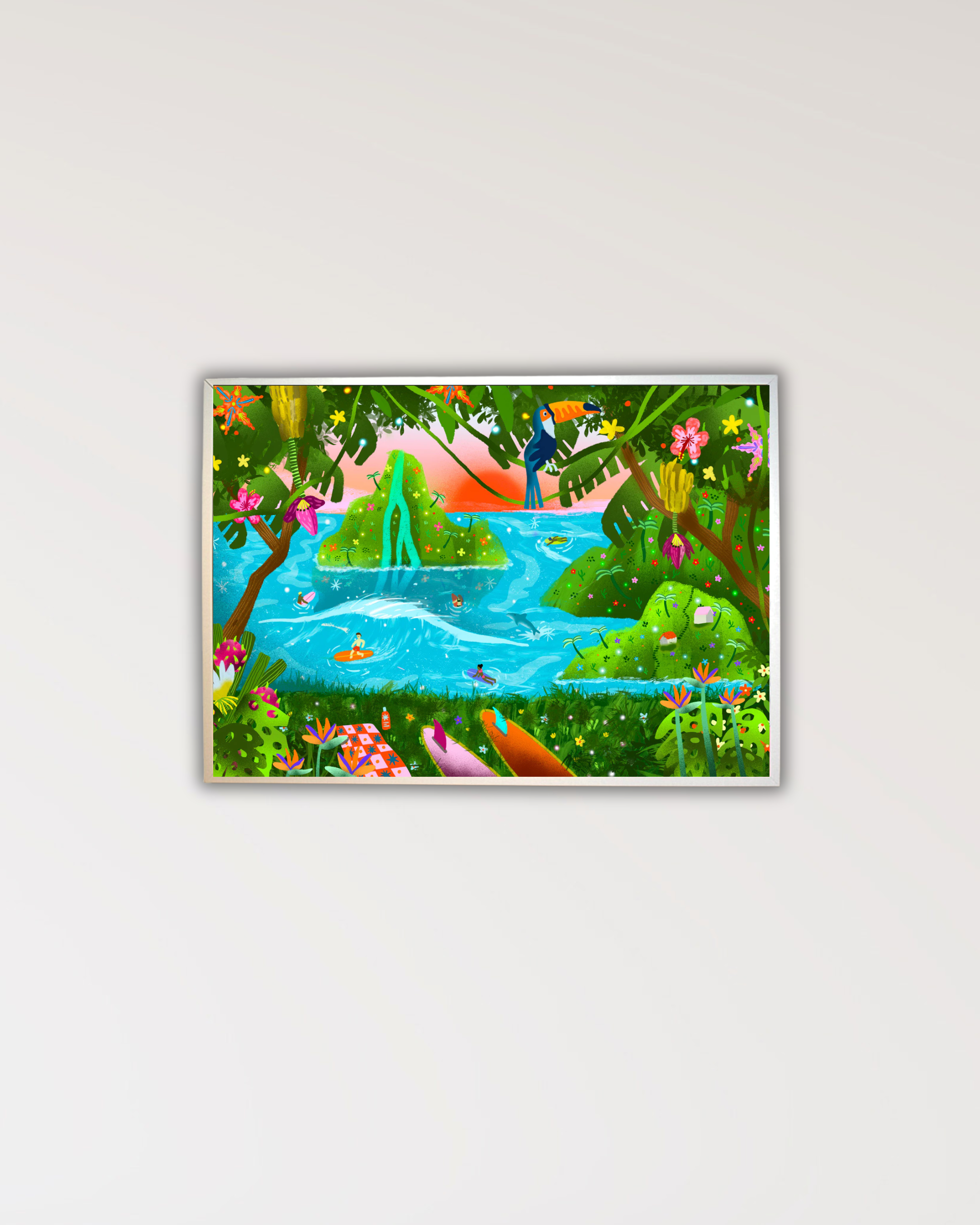 lundi-en-huit-pitisdessins-puzzle-1000-teile-sonnenuntergang image 2