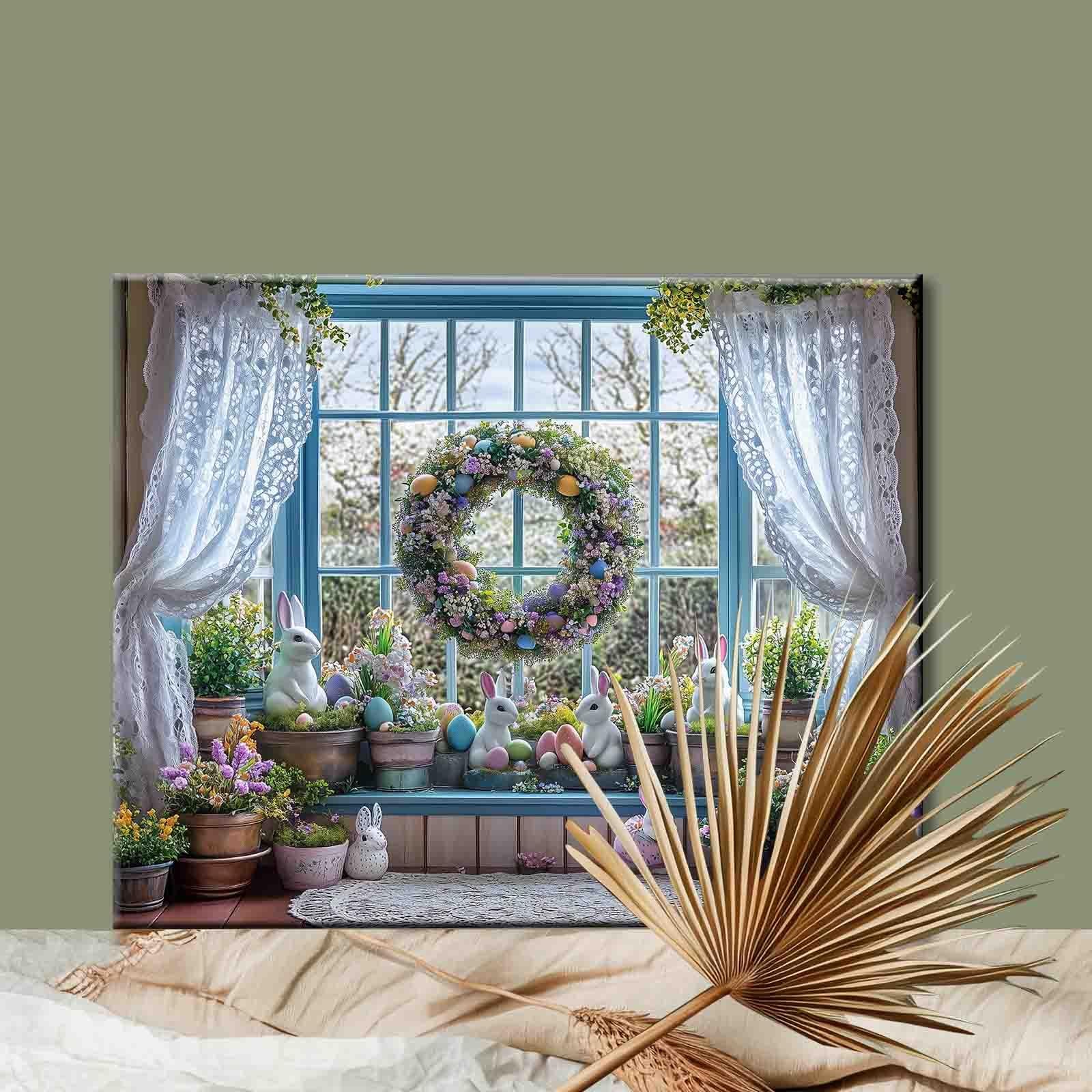 tucocoo-paint-by-numbers-easter-window-malen-nach-zahlen-40x50-ostern image 2