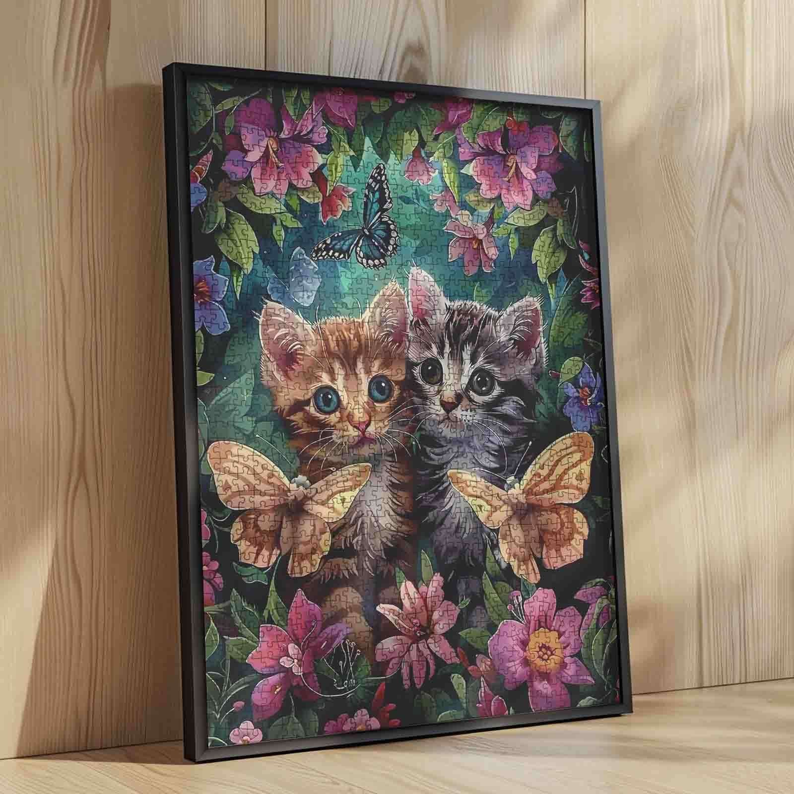 tucocoo-two-kittens-garden-flowers-puzzle-1000-teile-tiere image 4