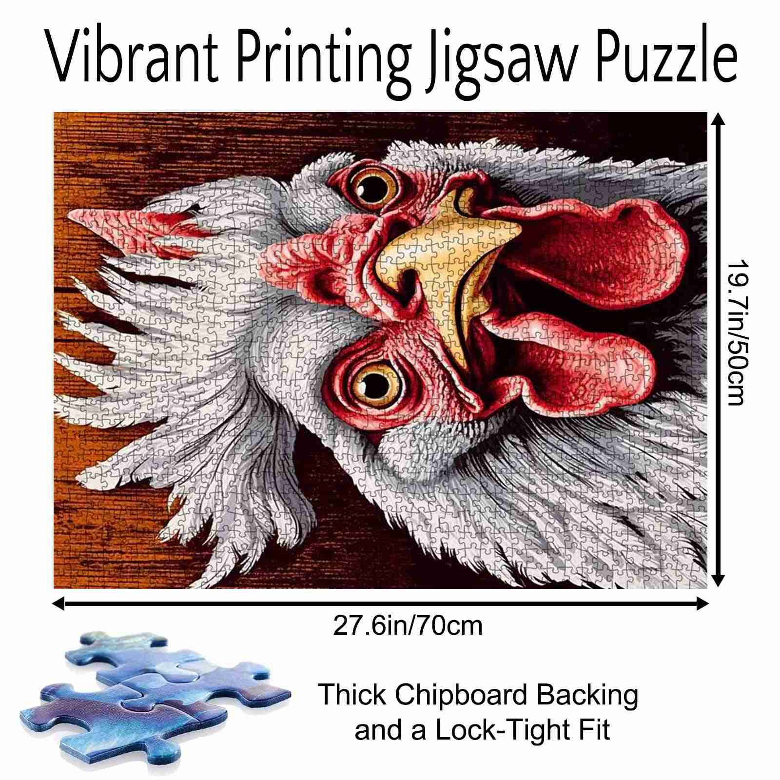 tucocoo-rooster-close-up-puzzle-1000-teile-hahn image 5