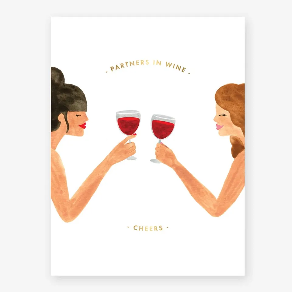 all-the-ways-to-say-partners-in-wine-poster-weingeschenk image 1