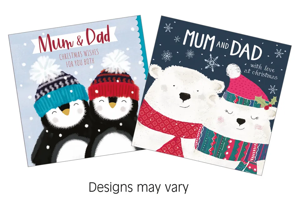 otter-house-weihnachtskarte-mum-dad-einzelkarte image 1