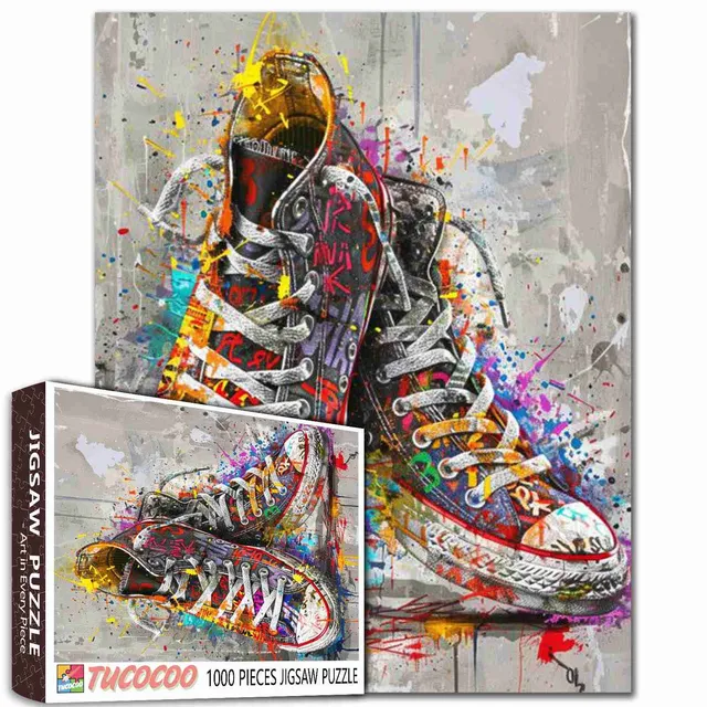 tucocoo-graffiti-sneakers-puzzle-1000-teile-streetart image 1
