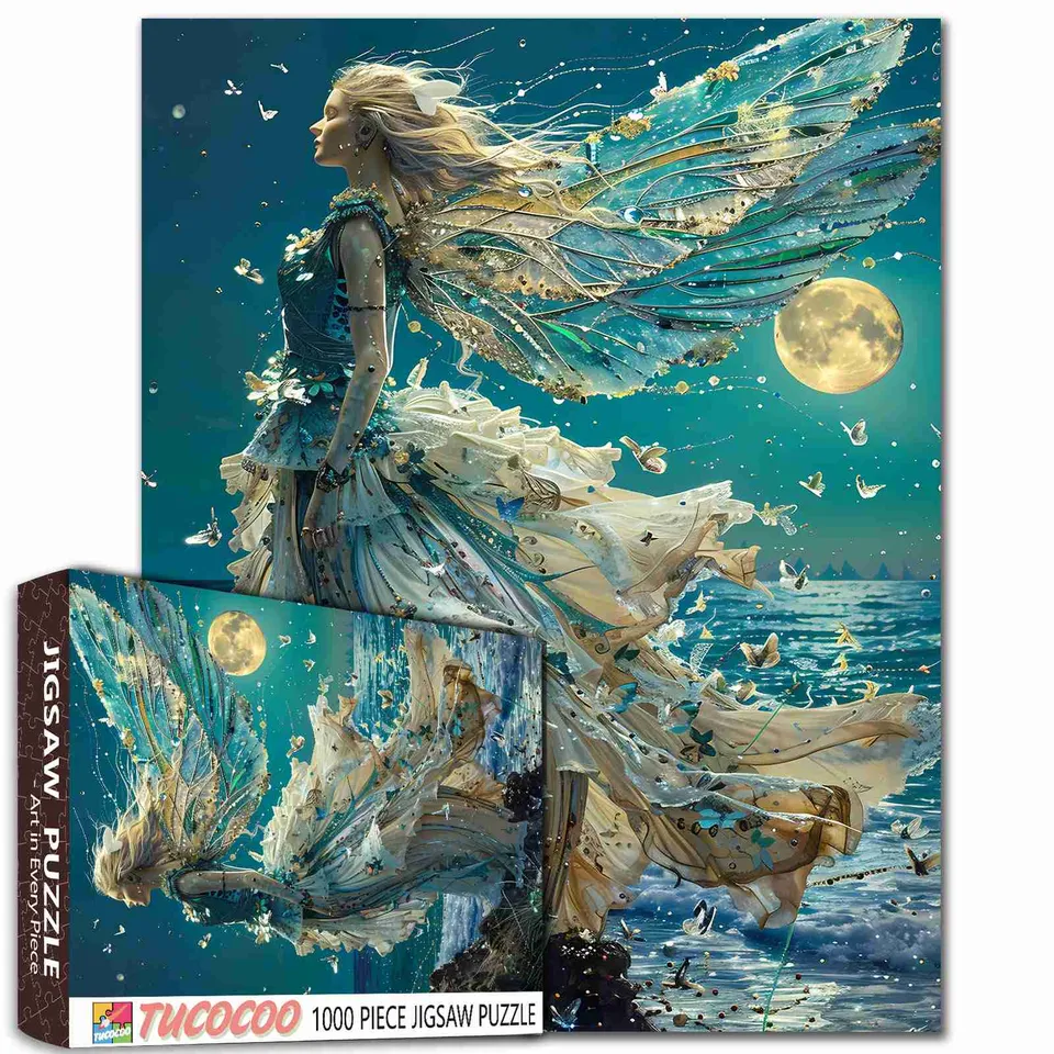 tucocoo-fairy-under-the-moon-puzzle-1000-teile-fantasy image 1