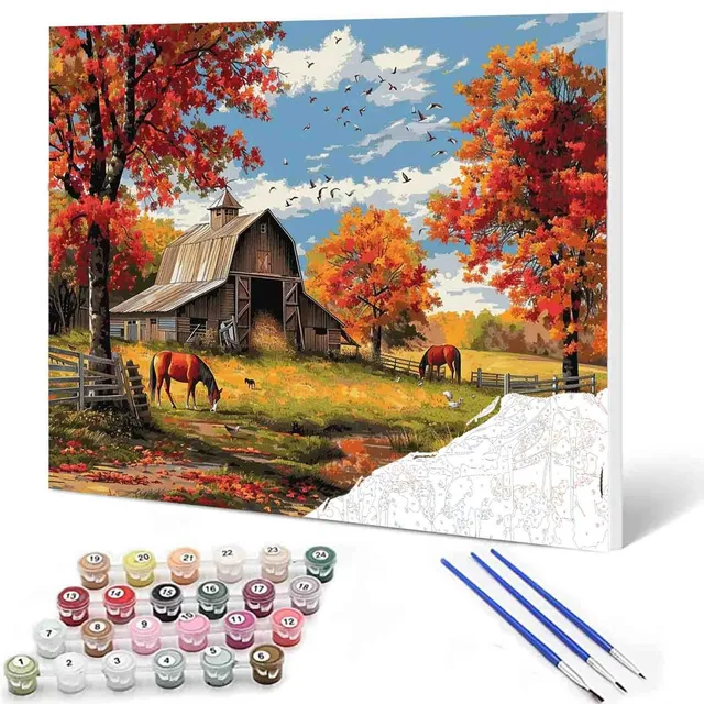 tucocoo-autumn-farm-serenity-malen-nach-zahlen-40x50-ohne-rahmen-herbst image 1