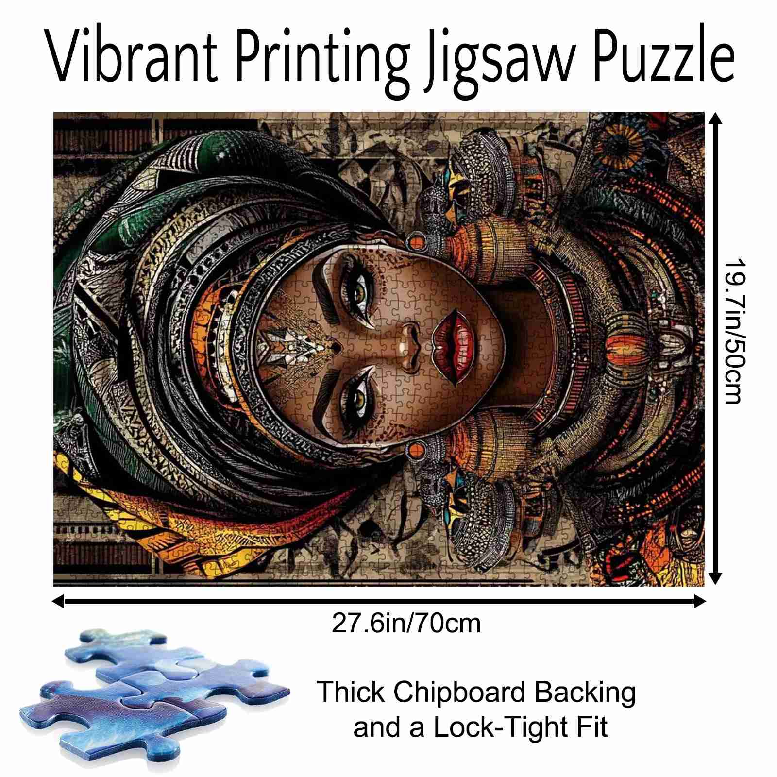 tucocoo-majestic-queen-tribal-puzzle-1000-teile-frau image 5