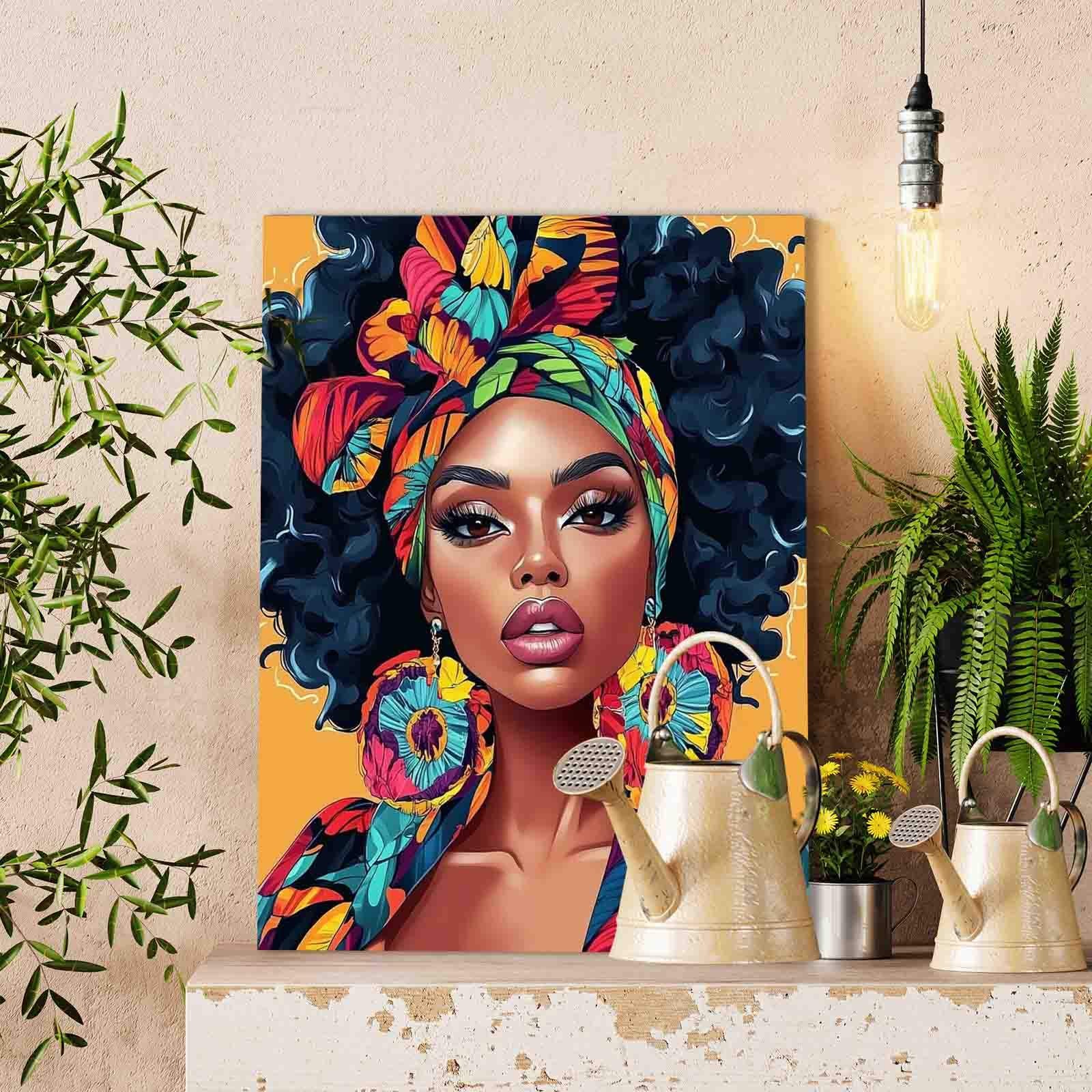 tucocoo-colorful-headwrap-beauty-malen-nach-zahlen-40x50-cm image 2