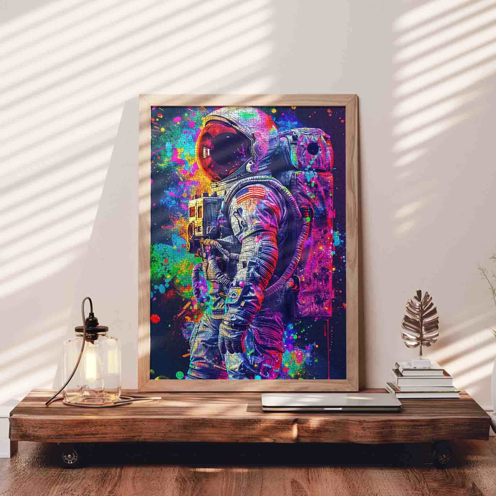 tucocoo-purple-graffiti-astronaut-puzzle-1000-teile-space image 3