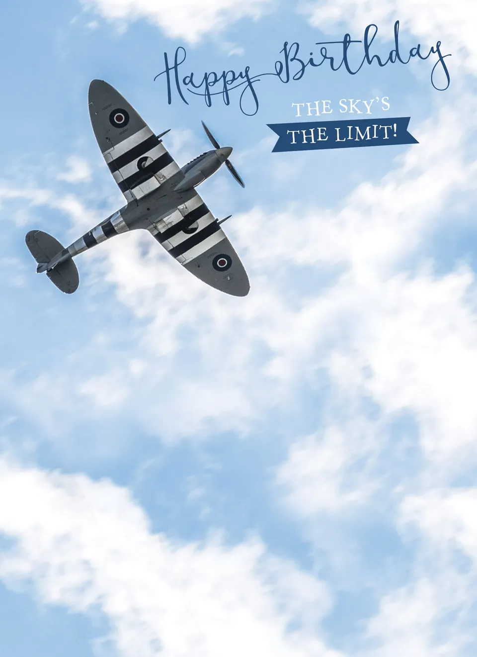 otter-house-first-class-male-geburtstagskarte-spitfire-flugzeug image 1