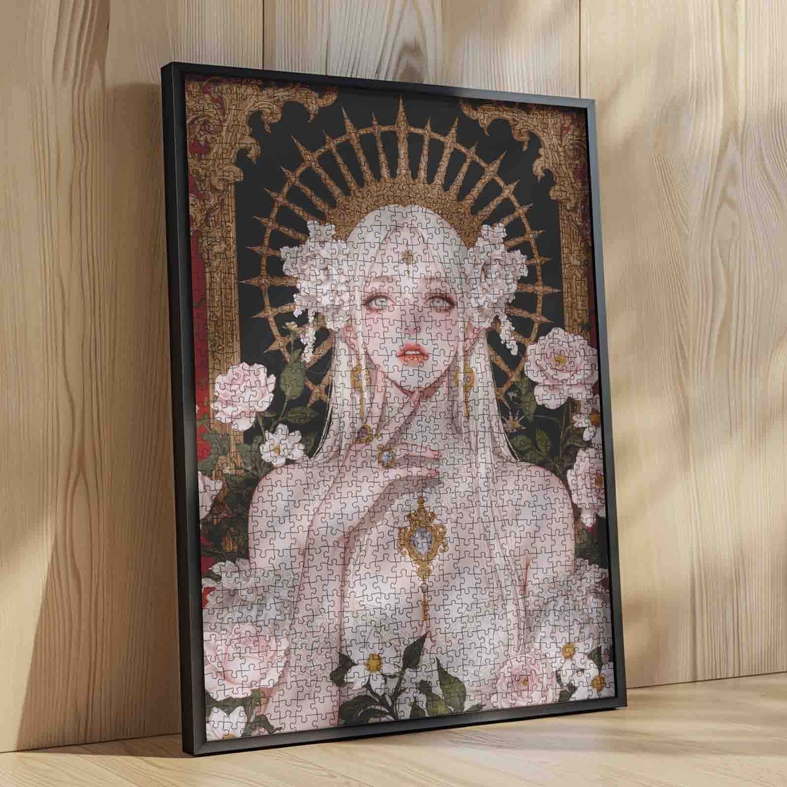 tucocoo-jigsaw-puzzles-regal-white-rose-princess-puzzle-1000-teile image 4