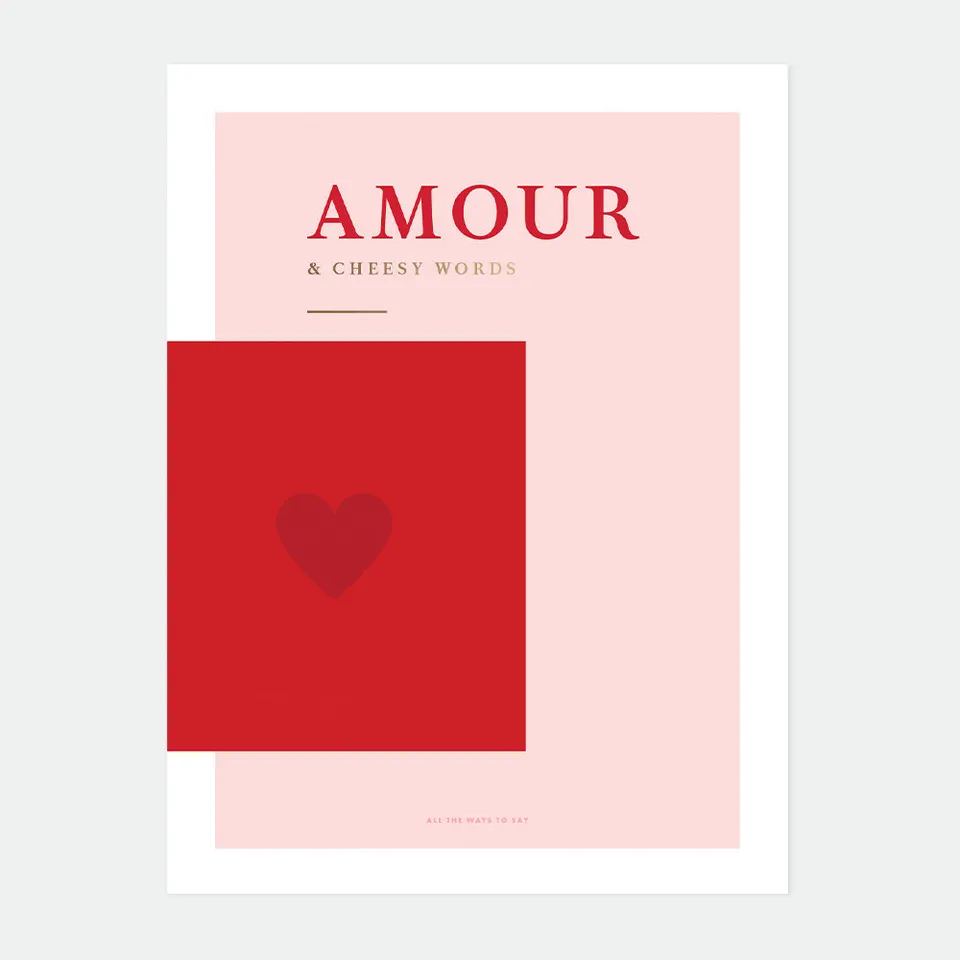 all-the-ways-to-say-amour-poster-50x70-cm-minimalistisch image 1