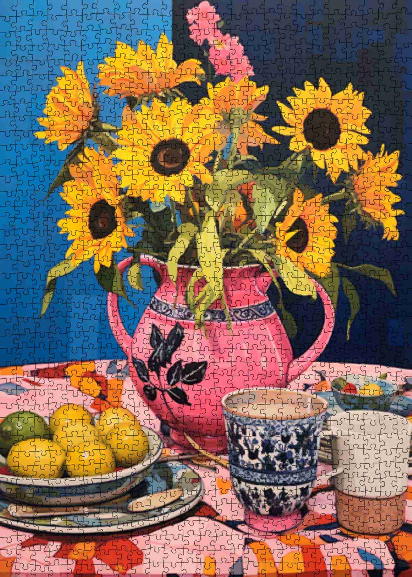 tucocoo-sunflower-teapot-delight-puzzle-1000-teile-sonnenblumen image 2
