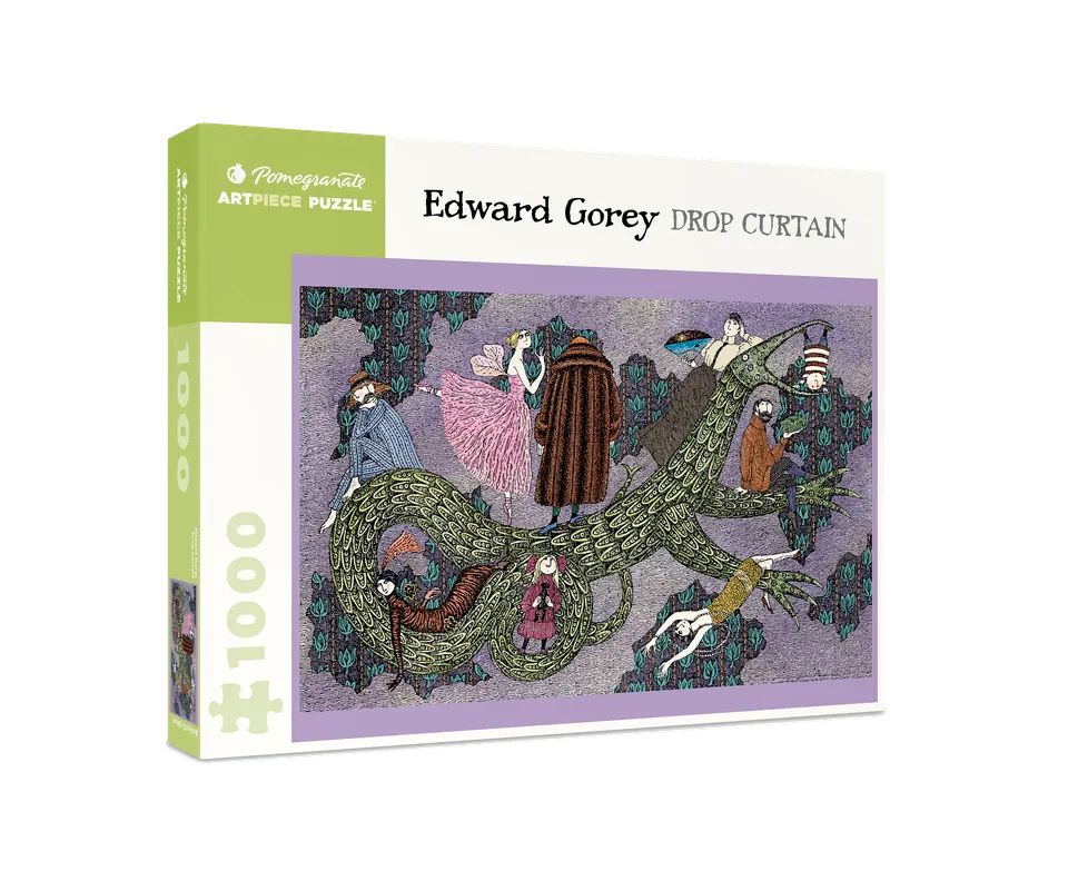 pomegranate-jigsaw-puzzles-edward-gorey-drop-curtain-puzzle-1000-teile-humor image 1