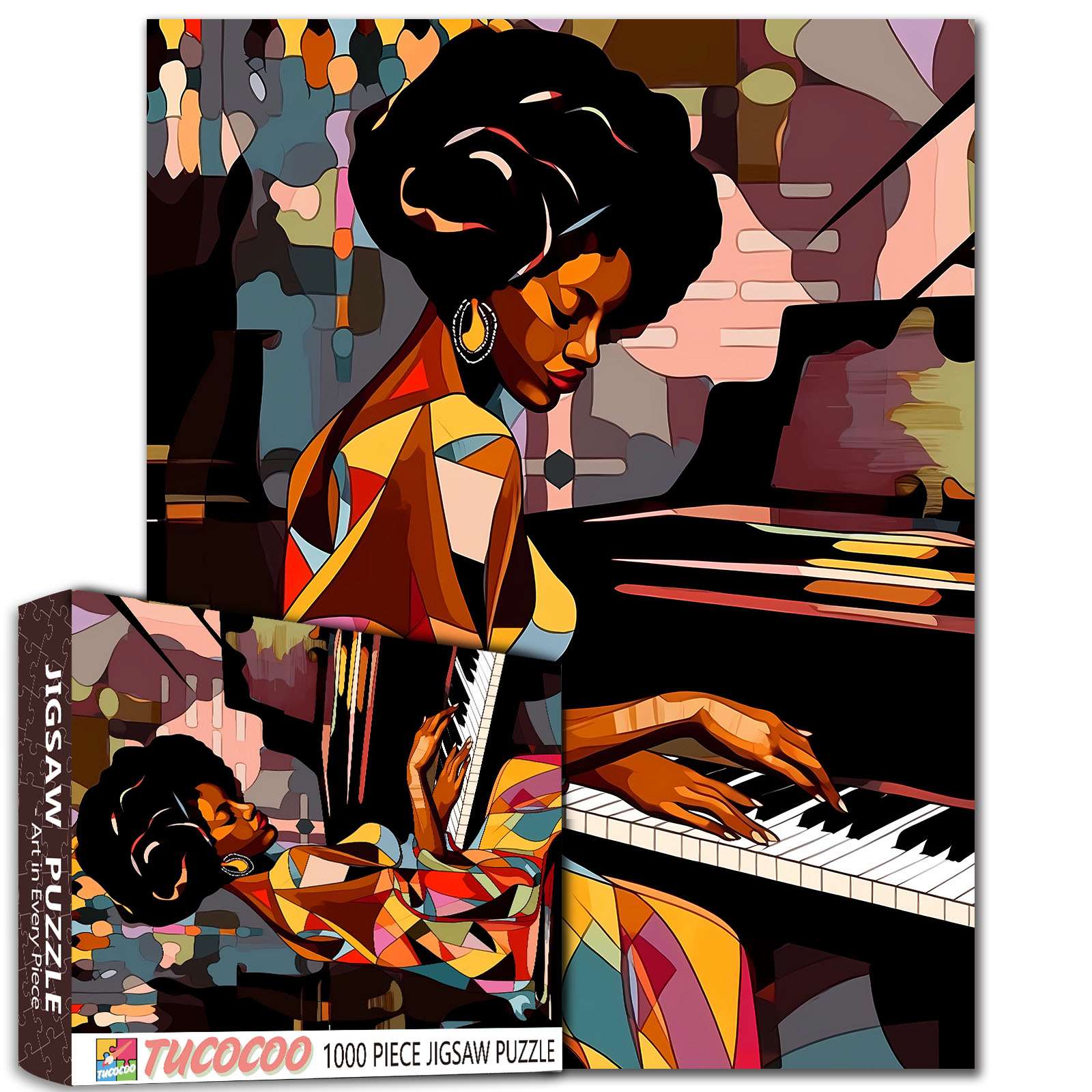 tucocoo-african-women-playing-piano-puzzle-1000-teile-portrait image 1