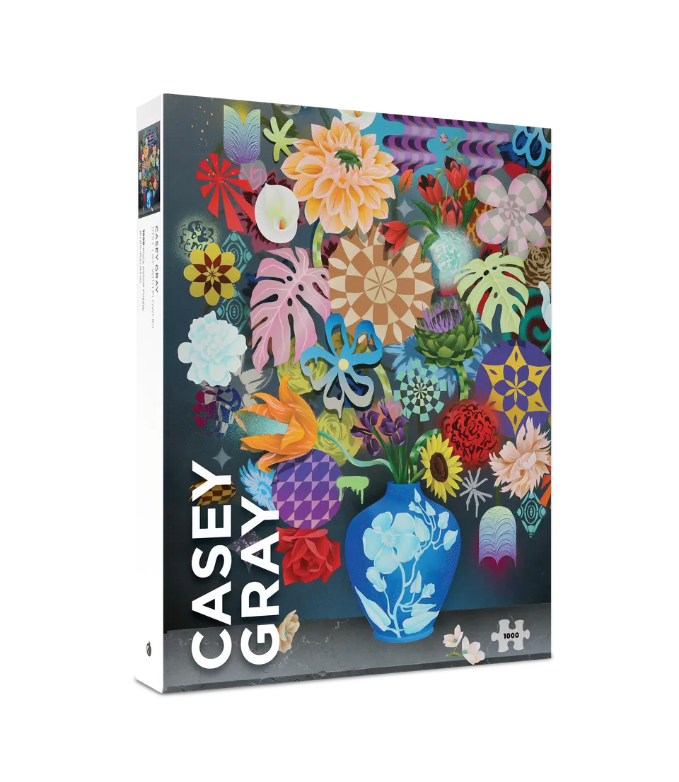 pomegranate-casey-gray-still-life-puzzle-1000-teile-blumen image 1