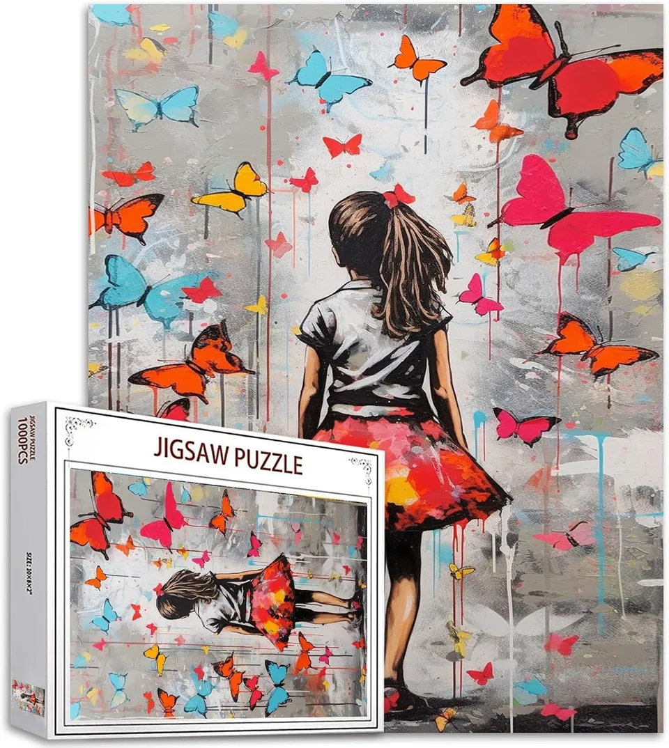 tucocoo-jigsaw-puzzles-m-dchen-schmetterling-puzzle-1000-teile image 1