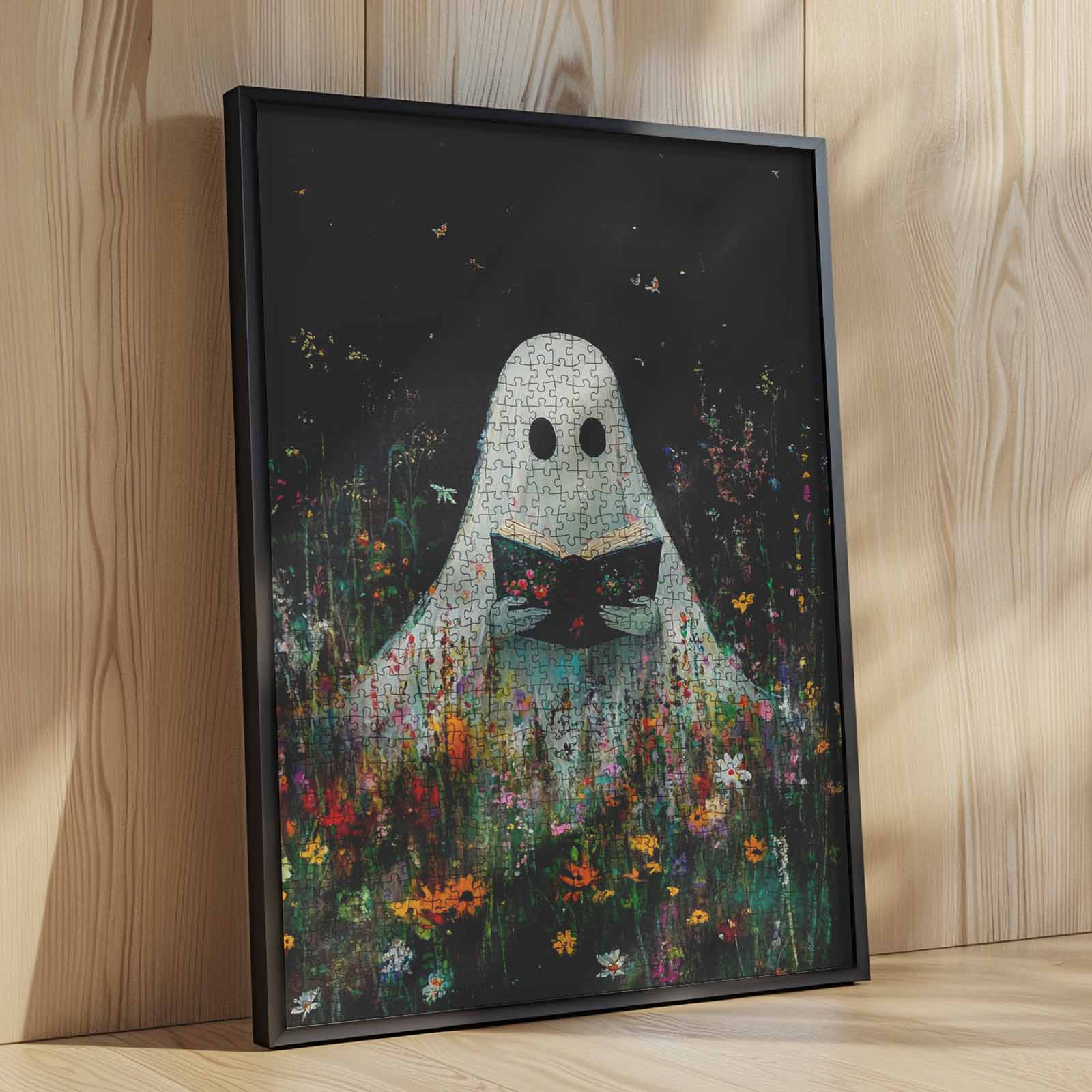 tucocoo-ghost-reading-wildflowers-puzzle-1000-teile-geist image 4