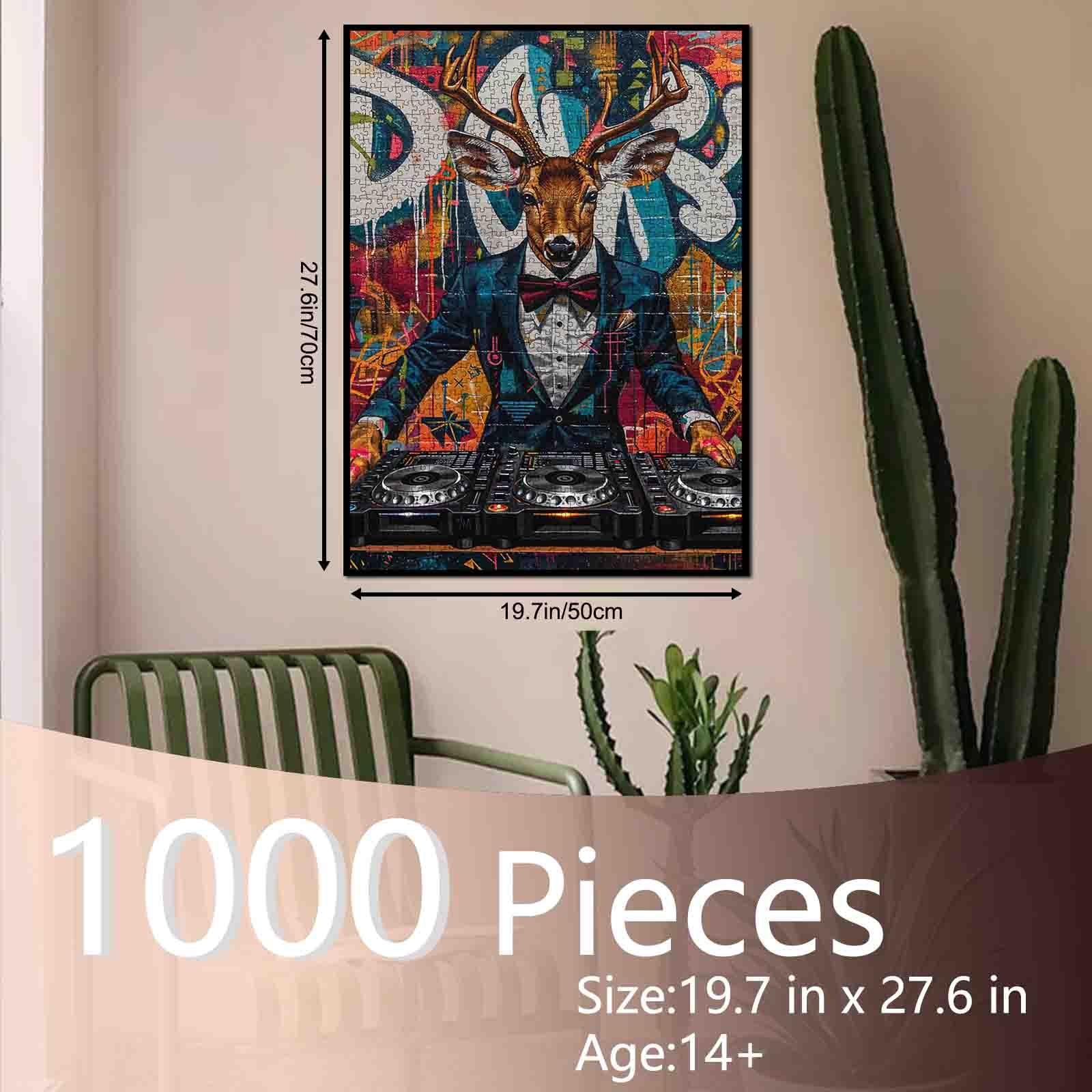 tucocoo-dj-deer-graffiti-puzzle-1000-teile image 5