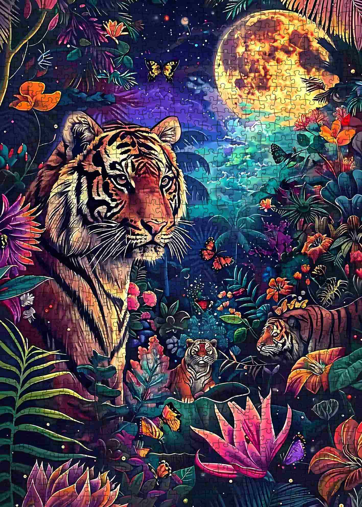 tucocoo-mystical-tiger-full-moon-puzzle-1000-teile image 2