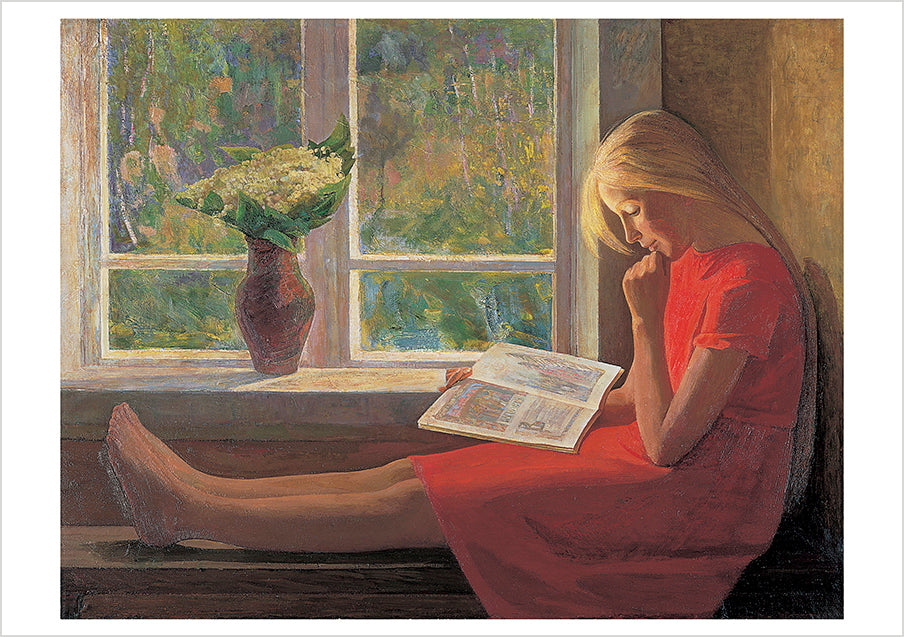 pomegranate-reading-woman-gru-karten-20er-set-leserin image 4