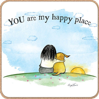 otter-house-red-howling-untersetzer-happy-place-melamin image 1