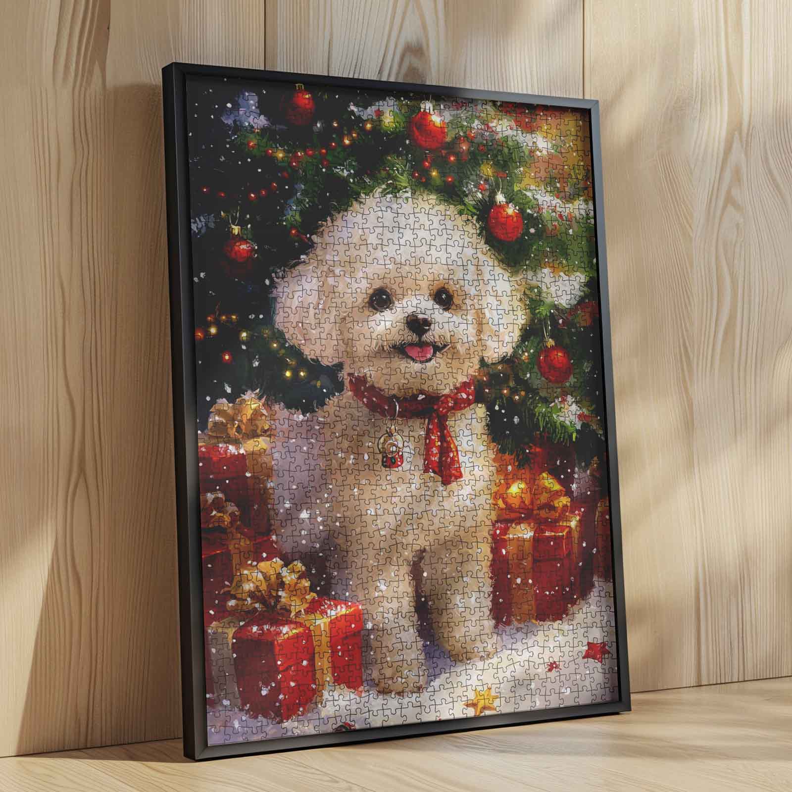 tucocoo-jigsaw-christmas-puppy-delight-puzzle-1000-teile-hund image 4