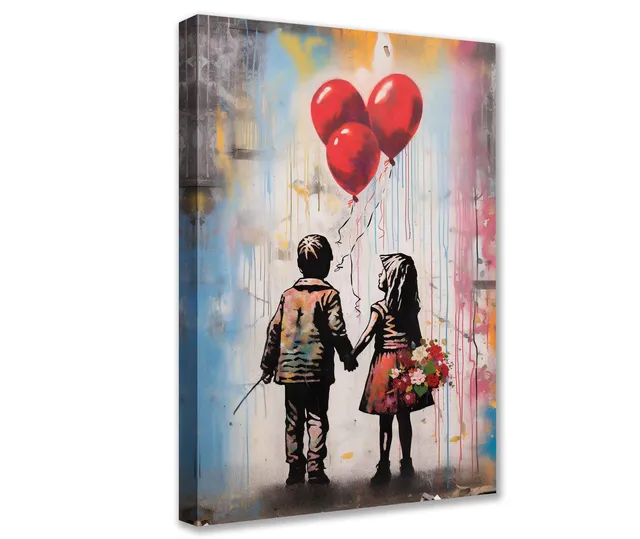 tucocoo-canvas-wall-art-kinder-ballons-leinwandbild-40x50cm-gerahmt image 1