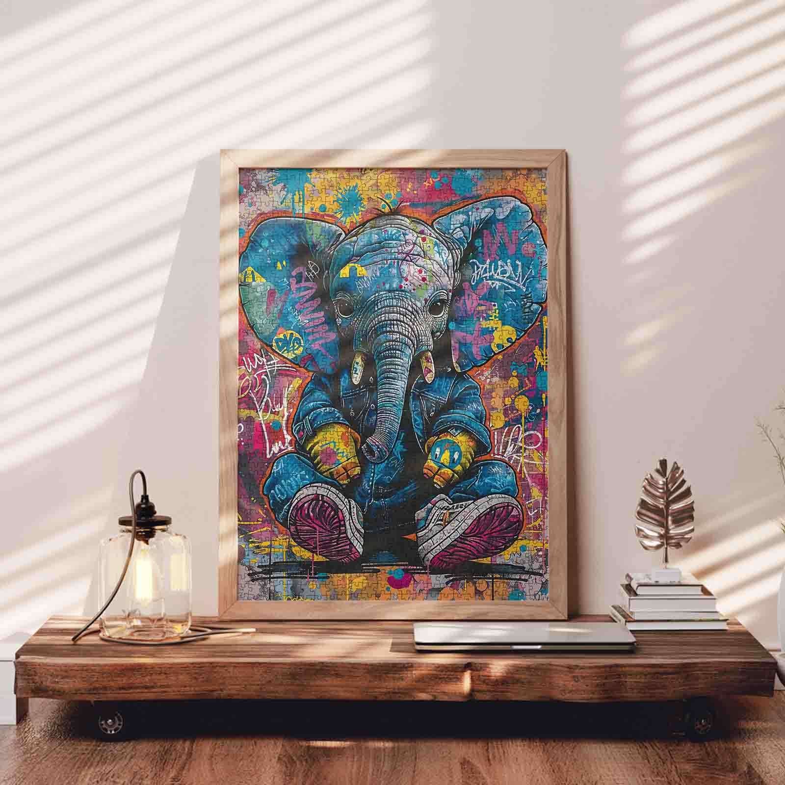 tucocoo-graffiti-elephant-puzzle-1000-teile-elefant image 3