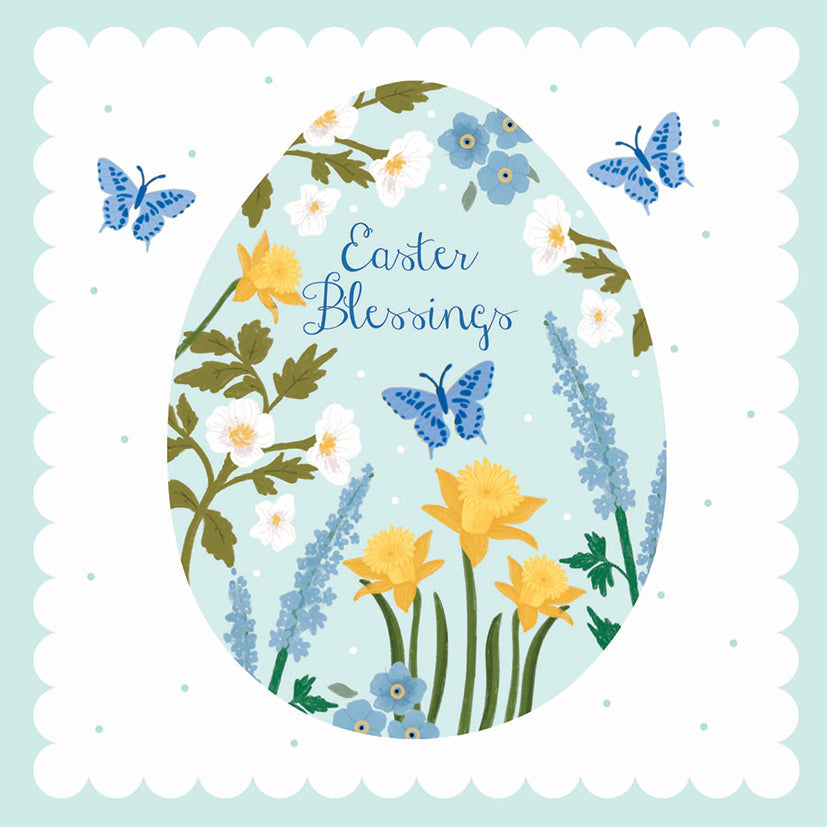 otter-house-greetings-cards-osterkarten-5er-pack-floral-egg-plastikfrei image 1