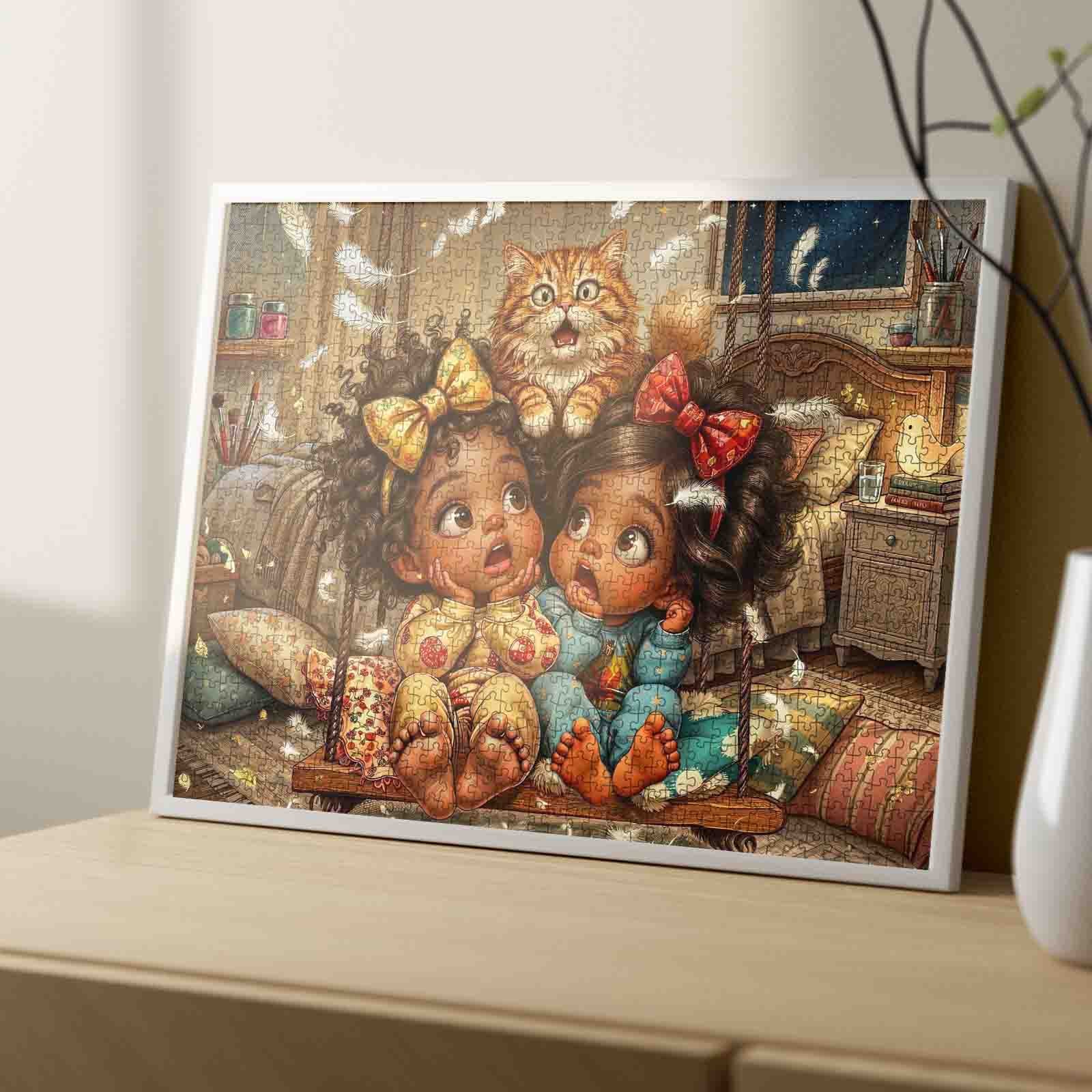 tucocoo-jigsaw-cozy-pillow-fight-girls-puzzle-1000-teile image 4