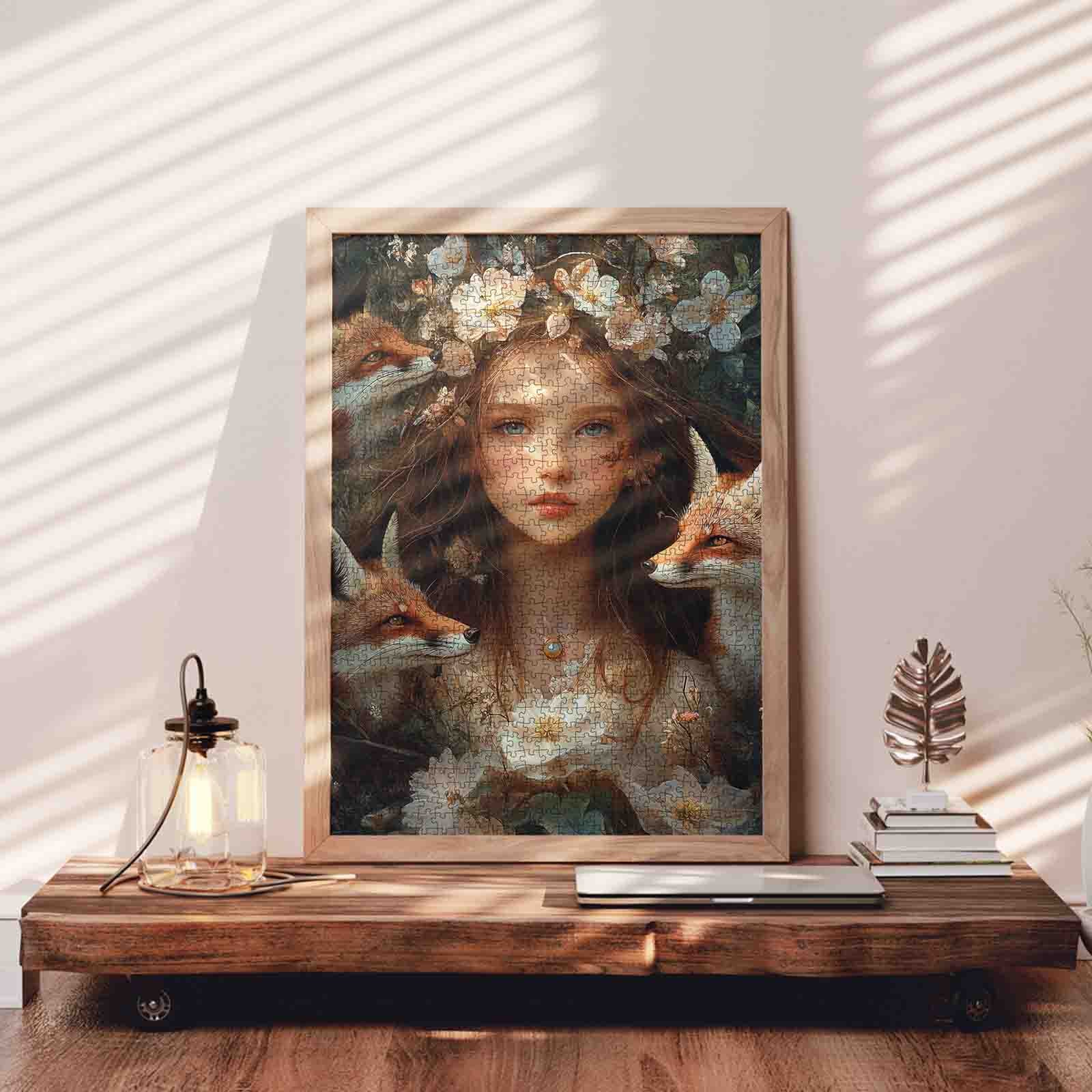 tucocoo-enchanted-forest-girl-puzzle-1000-teile-fuchs image 3