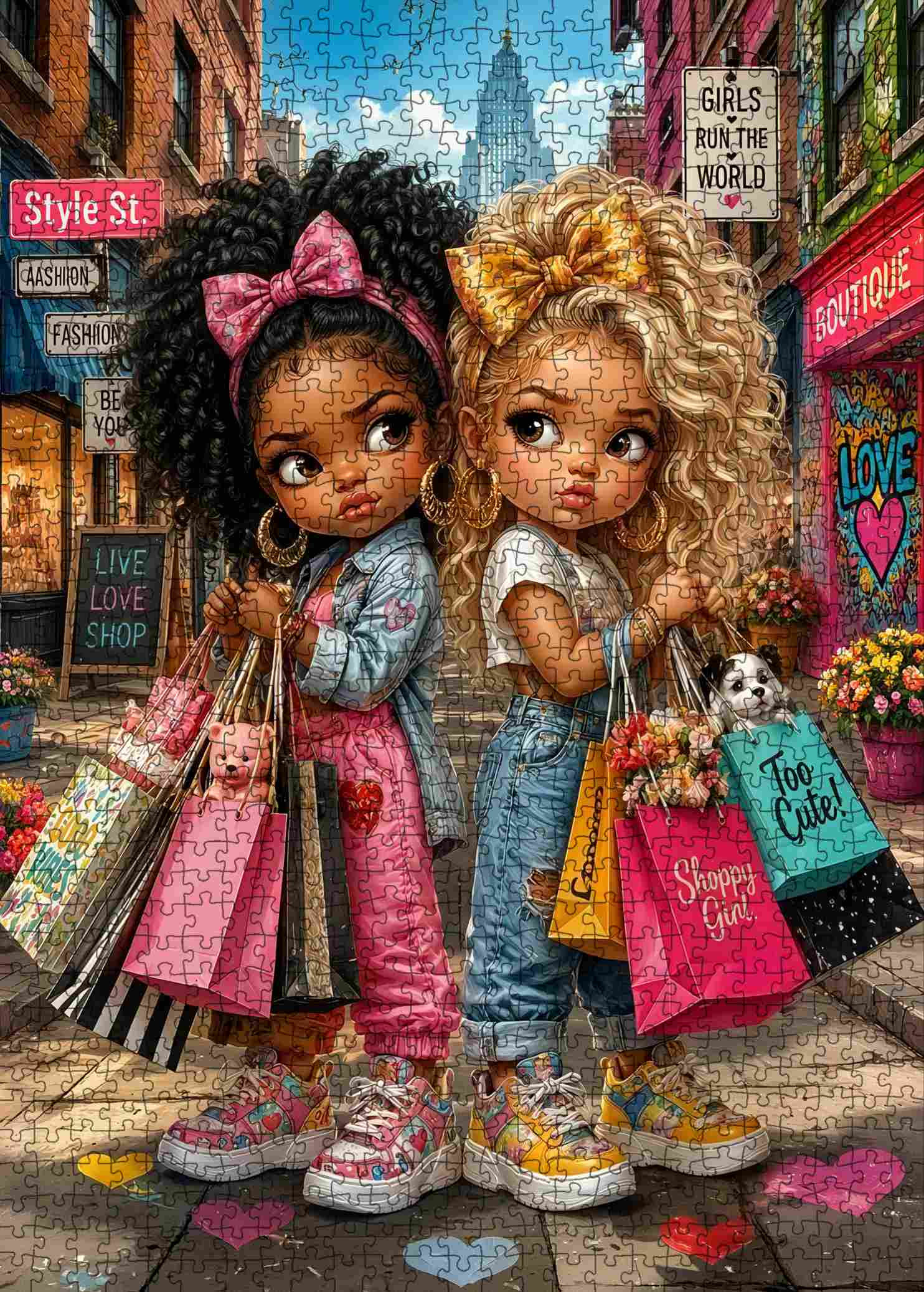 tucocoo-fashion-besties-shopping-day-puzzle-1000-teile-mode image 2